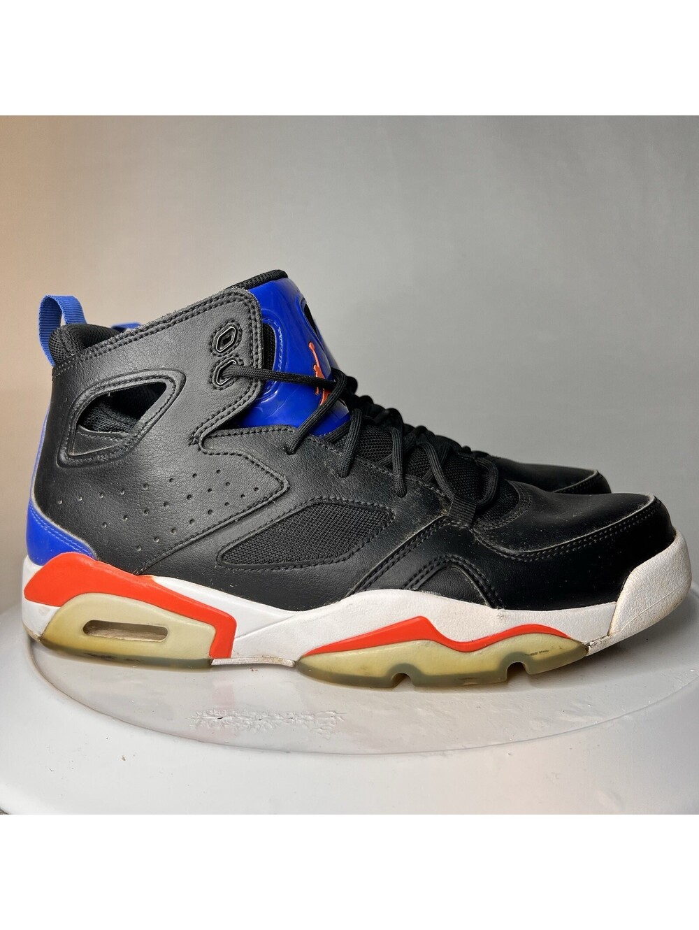 Air Jordan Flight Club 91 Black Royal Orange DC7329-008 Men’s Size 9.5